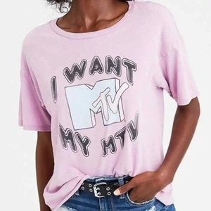 Oversized AEO Vintage Graphic MTV Tee